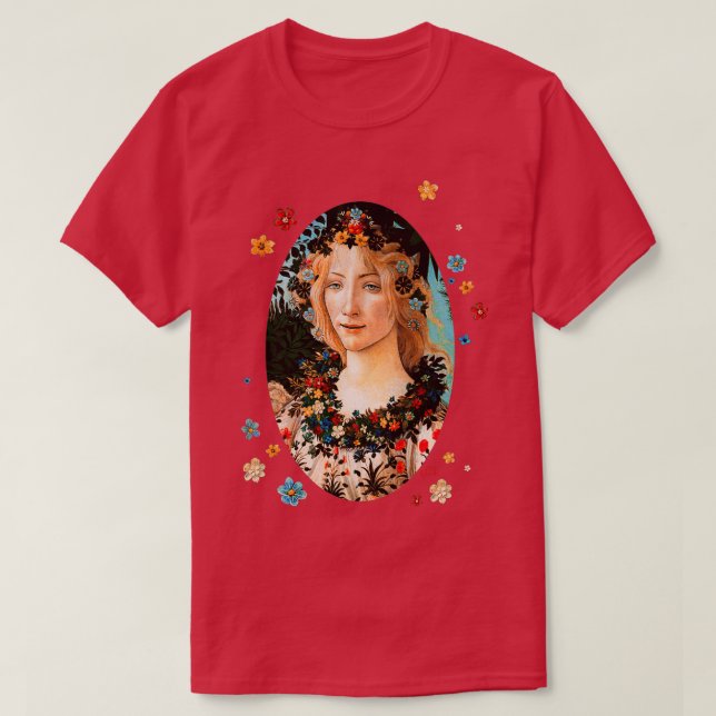 Sandro Botticelli Primavera Spring 2 T Shirt (Design framsida)