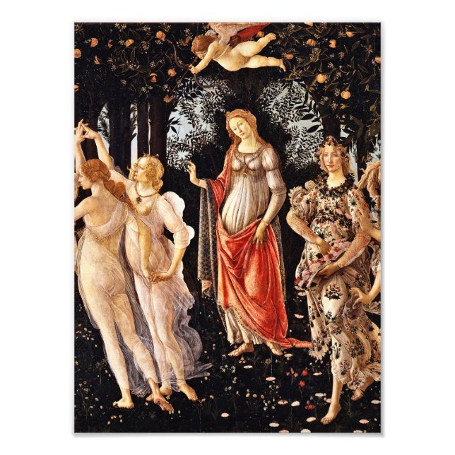 Sandro Botticelli - Primavera, Vår Fototryck (Framsidan)