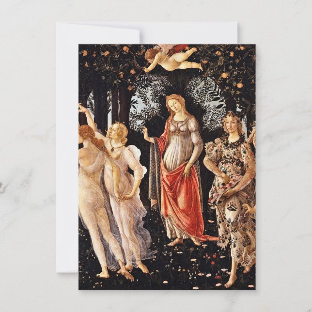 Sandro Botticelli - Primavera, Vår Inbjudningar (Framsida)