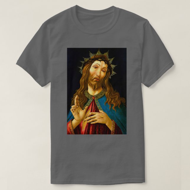 Sandro Botticelli quot Kristus Crowned med Thornsq T Shirt (Design framsida)