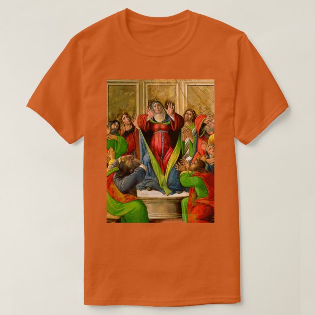Sandro Botticelli quotDescent Of The Holy Ghostquo T Shirt (Design framsida)