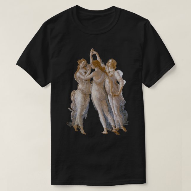 Sandro Botticelli the Three Graces T Shirt (Design framsida)