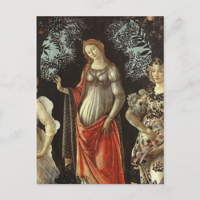Sandro Botticelli - Vår-Venus & Flora Fine Art Vykort (Framsida)