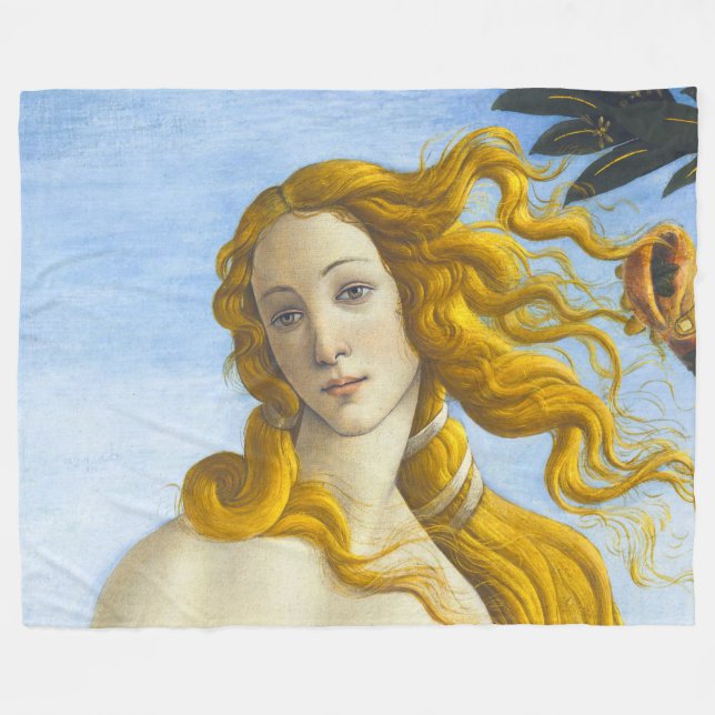 Sandro Botticelli - Venus Close-up Fleecefilt (Framsidan (Horisontell))