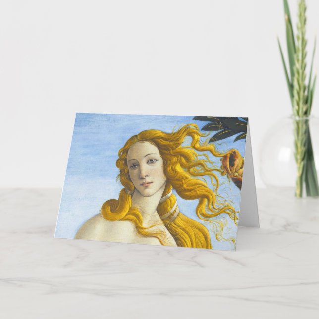 Sandro Botticelli - Venus Close-up Kort (Framsida)