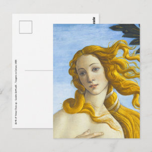 Sandro Botticelli - Venus Close-up Vykort