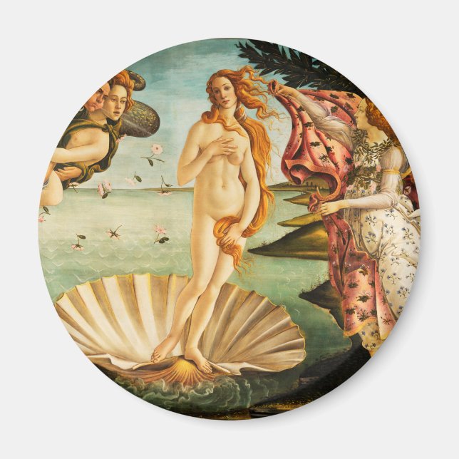 Sandro Botticelli: Venus Fine Art Magnet (Framsidan)