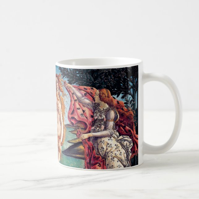 Sandro Botticelli - Venus födelse - Fin konst Kaffemugg (Höger)
