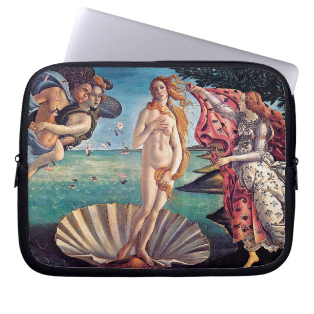 Sandro Botticelli - Venus födelse - Fin konst Laptop Fodral (Framsidan)