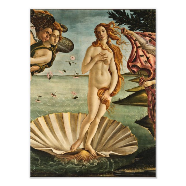 Sandro Botticelli - Venus födelse Fototryck (Framsidan)