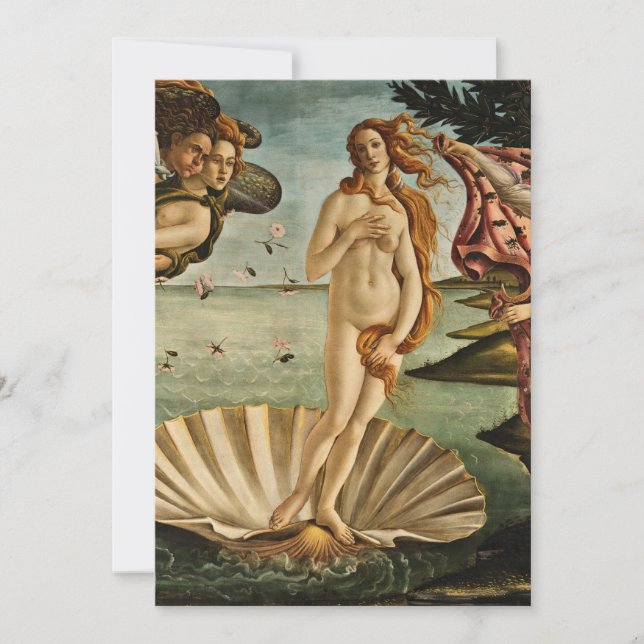 Sandro Botticelli - Venus födelse Inbjudningar (Framsida)