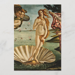 Sandro Botticelli - Venus födelse Inbjudningar