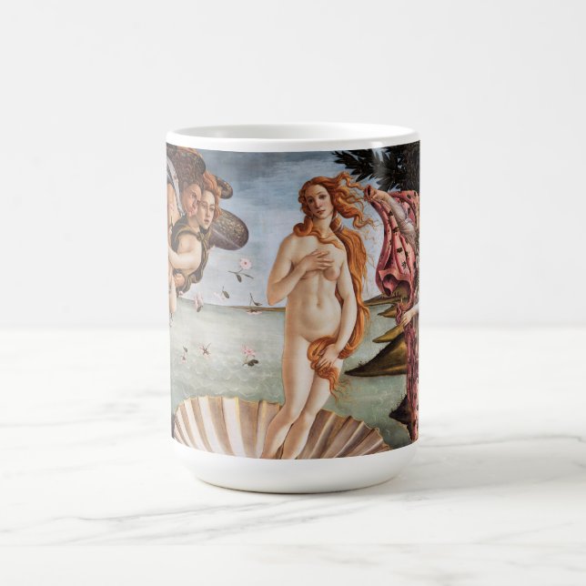 Sandro Botticelli - Venus födelse Kaffemugg (Center)