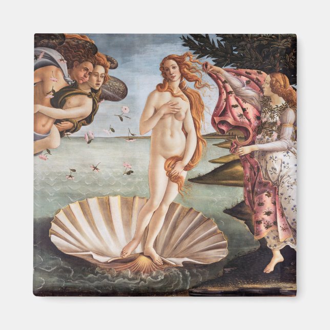 Sandro Botticelli - Venus födelse Magnet (Framsidan)