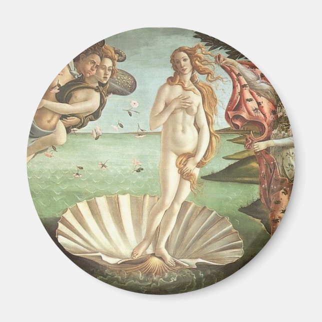 Sandro Botticelli Venus födelse Magnet (Framsidan)