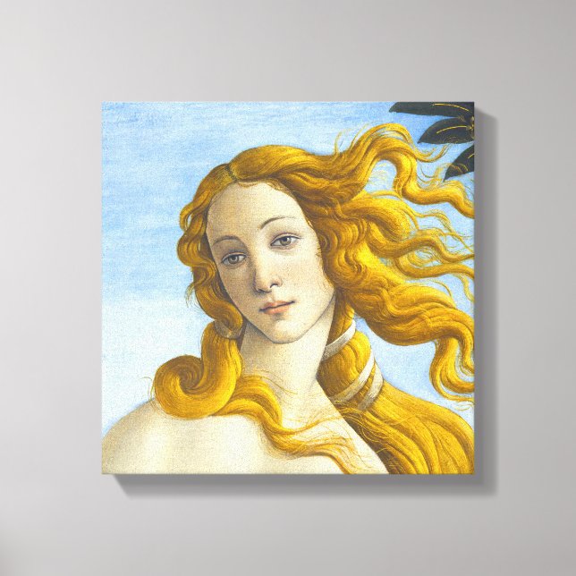 Sandro Botticelli - Venus födelse närbild Canvastryck (Framsida)