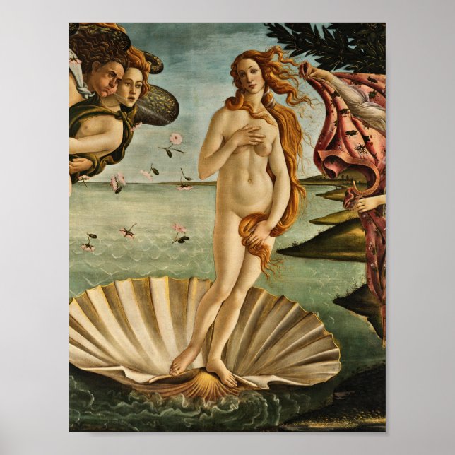 Sandro Botticelli - Venus födelse Poster (Framsidan)