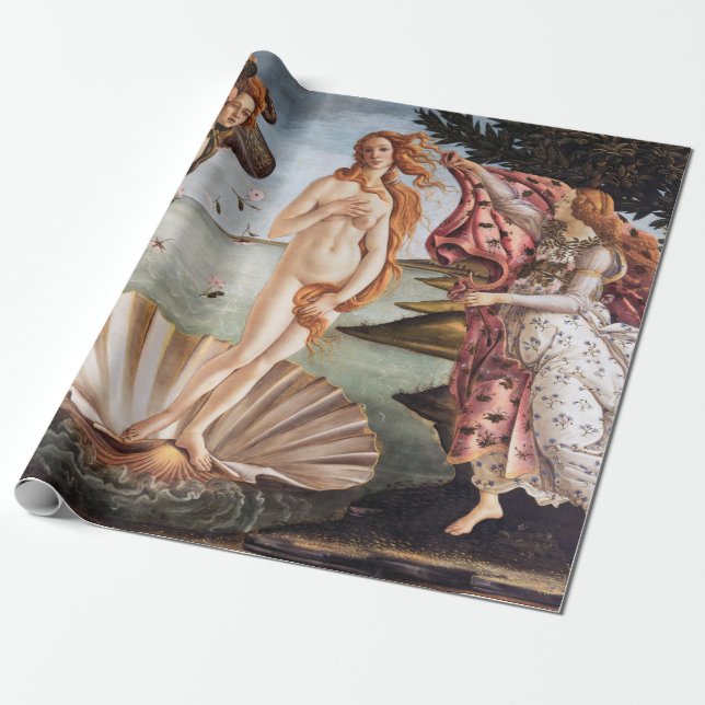 Sandro Botticelli - Venus födelse Presentpapper (Utrullad)