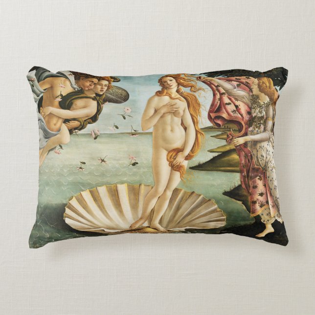 Sandro Botticelli - Venus födelse Prydnadskudde (Framsidan)