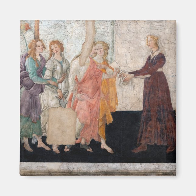 Sandro Botticelli - Venus och de tre Graces Magnet (Framsidan)