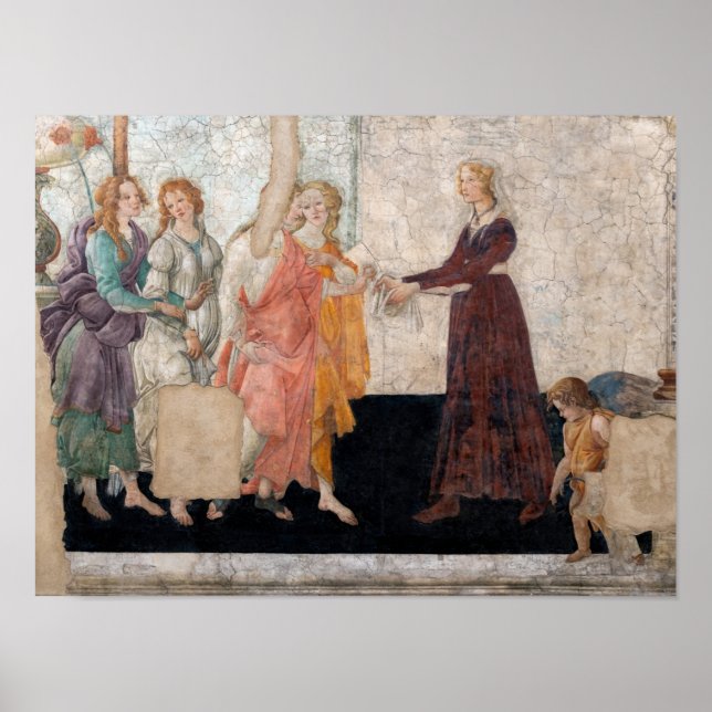 Sandro Botticelli - Venus och de tre Graces Poster (Framsidan)