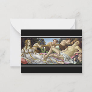 Sandro Botticelli - Venus och Mars Anteckningskort