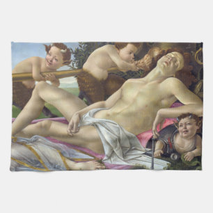 Sandro Botticelli - Venus och Mars, höger Kökshandduk
