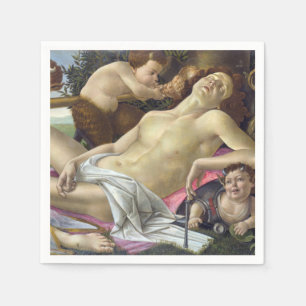 Sandro Botticelli - Venus och Mars, höger Pappersservett