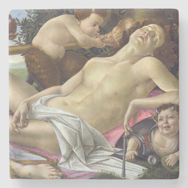 Sandro Botticelli - Venus och Mars, höger Stenunderlägg (Framsidan)