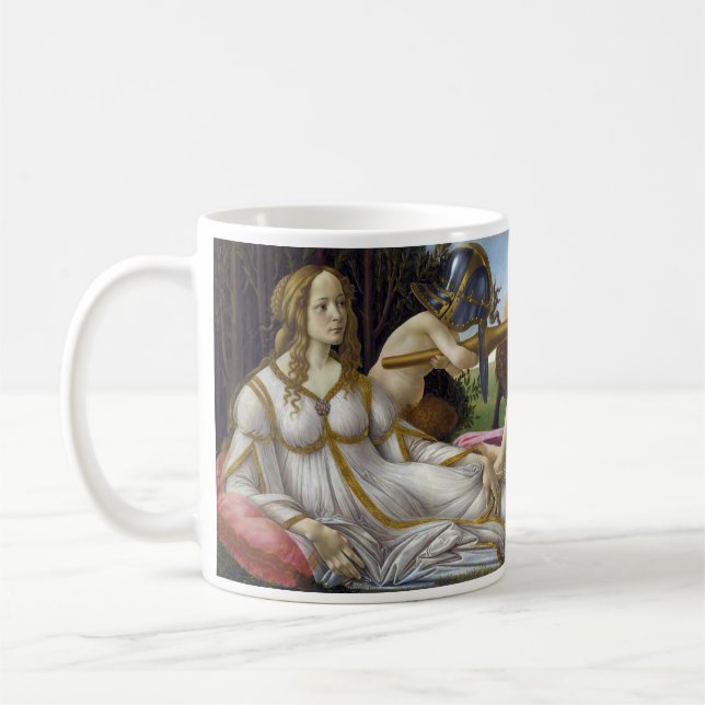 Sandro Botticelli - Venus och Mars Kaffemugg (Vänster)
