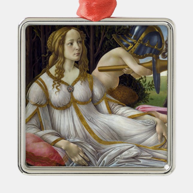 Sandro Botticelli - Venus och Mars, lämnat sida Julgransprydnad Metall (Framsidan)