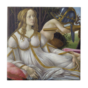 Sandro Botticelli - Venus och Mars, lämnat sida Kakelplatta