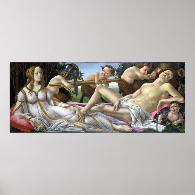 Sandro Botticelli Venus och Mars Poster (Framsidan)