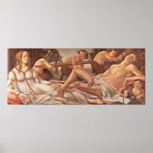 Sandro Botticelli-Venus och Mars Poster