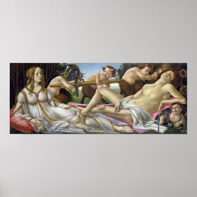 Sandro Botticelli - Venus och Mars Poster (Framsidan)