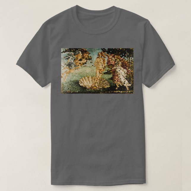 Sandro Botticelli Venus Pixelated Art T Shirt (Design framsida)