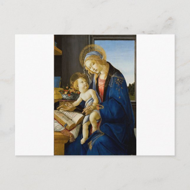 Sandro Botticelli - Virgin och barnet Vykort (Framsida)