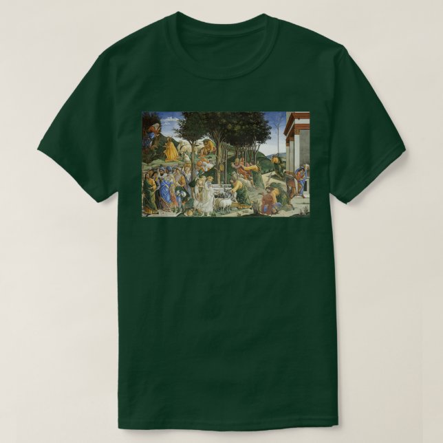 Sandro Botticelli Youth of Moses T Shirt (Design framsida)