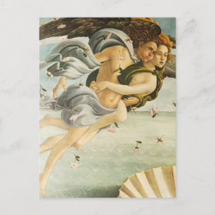 Sandro Botticelli - Zephyr, västlig vind Konstverk Vykort