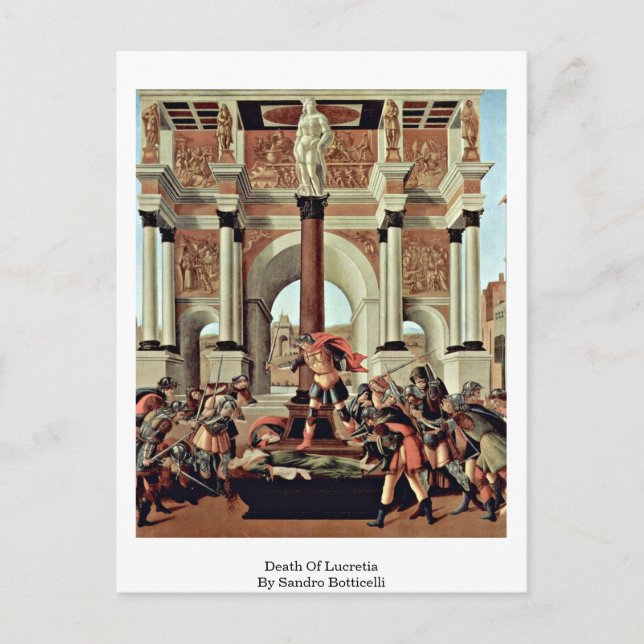 Sandro Botticellis död Vykort (Framsida)