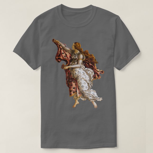 Sandro Botticellis Hora of Spring from Birth of Ve T Shirt (Design framsida)