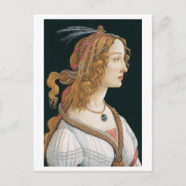 Sandro Botticelli's I Porträtt i Dam (1480) Vykort