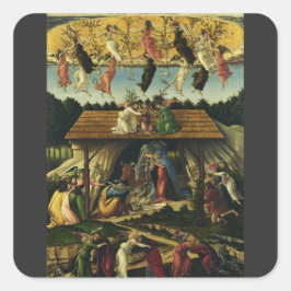 Sandro Botticellis mystiska nyhet Fyrkantigt Klistermärke