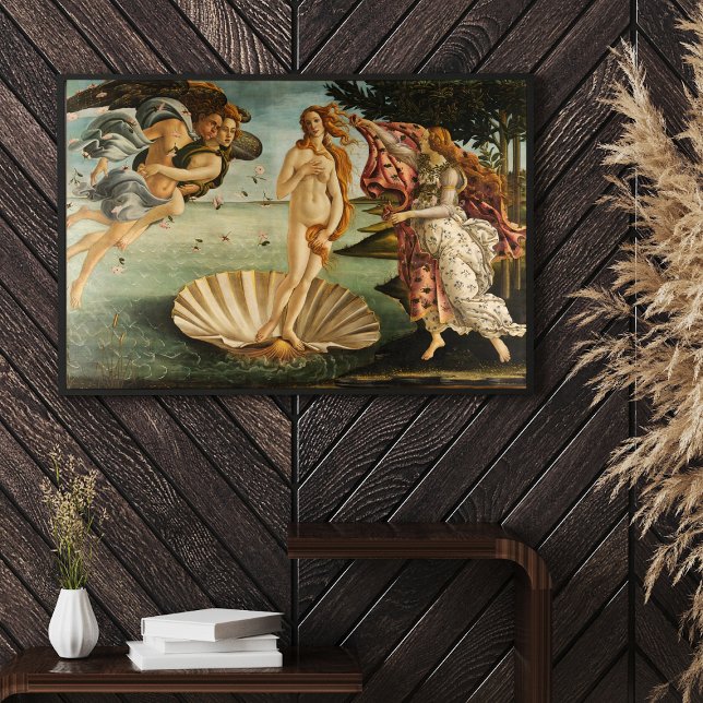 Sandro Botticelli's The Birth of Venus (1485-1486) Poster (Step into the enchanting world of Sandro Botticelli's renowned masterpiece, "The Birth of Venus" )