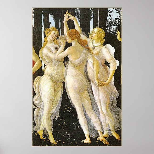 Sandro Botticellis tre Graces Poster (Framsidan)