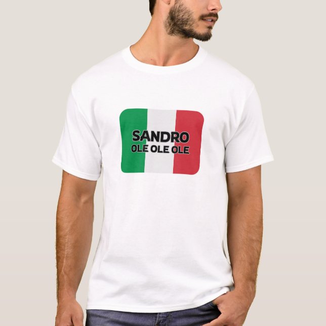 Sandro Ole Italien Logotyp Newcastle T-shirt (Framsida)