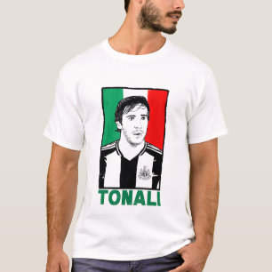 Sandro Tonali Italien Flagga T Shirt