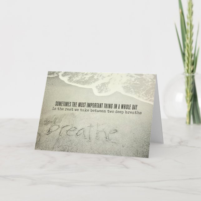 SANDSCRIPT-gratulationskort Tack Kort (Framsida)