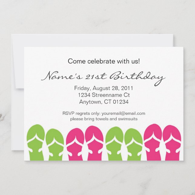 Sandskädda Inbjudningar (Framsida)