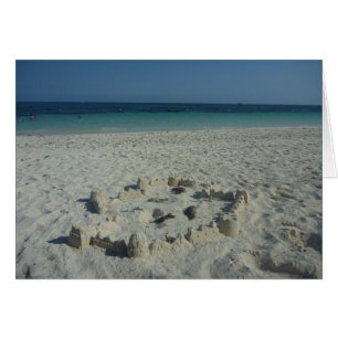 Sandslott bahamas hälsningskort